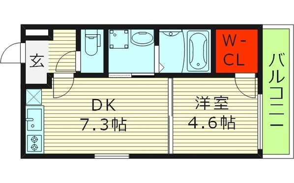 フジパレス新喜多II番館の物件間取画像